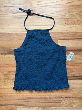 Old Navy Smocked Halter Top Size Medium NWT